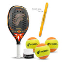 Raquete Fobel Fox Isabela Garrido 25/26 + BOLA + PROTETOR DE CABEÇA + OVERGRIP