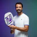 Raquete de Beach Tennis Pro Violet Collani White Zeiq – 3K + KIT UPGRADE