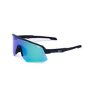 Óculos de Sol Esportivo Zeiq Hybrid Preto Lente Azul Verde