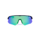 Óculos de Sol Esportivo Zeiq Hybrid Preto Lente Azul Verde