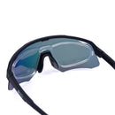 Óculos de Sol Esportivo Zeiq Hybrid Preto Lente Azul Verde