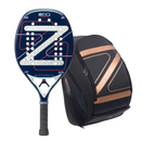 Raquete de Beach Tennis Supernova 18k Zeiq + Mochila Zeiq Pro Azul