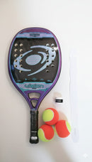 Raquete de Beach Tennis 2026 Vision Magnum Uni + Protetor + Overgrip + Bolas