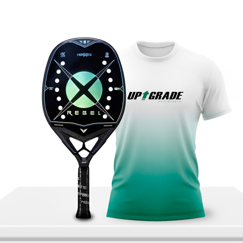 Raquete de Beach Tennis Heroe´s REBEL 2024 - MATTIA SPOTO + Camiseta Exclusiva Upgrade Multisports UV