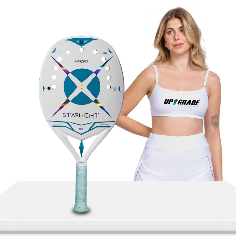 Raquete de Beach Tennis Heroe´s STARLIGHT 2025 - NINI VALENTINI & GIULIA GASPARRI + TOP EXCLUSIVO UPGRADE MULTISPORTS