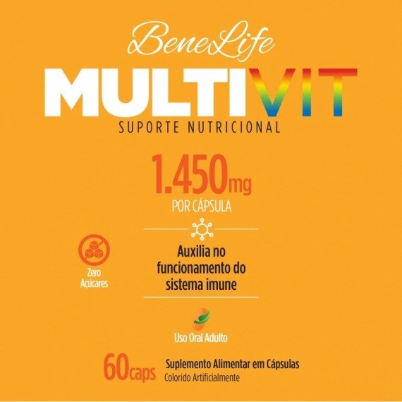 MULTIVIT - SUPORTE NUTRICIONAL (60 CÁPSULAS)