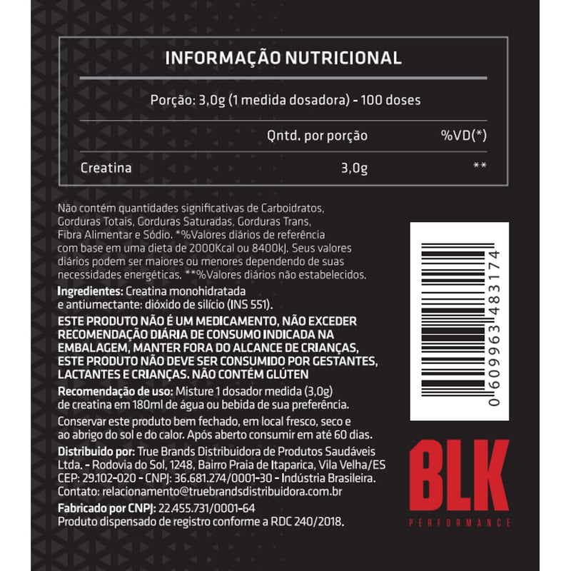 Whey Protein Refil Perform Whey (880g) + Creatine 300g  BLK PERFORMANCE (Coqueteleira inclusa)