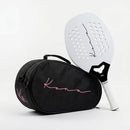 Raquete de Beach Tennis KONA ONE WHITE 2026 + RAQUETEIRA BASIC MÉDIA ROSA