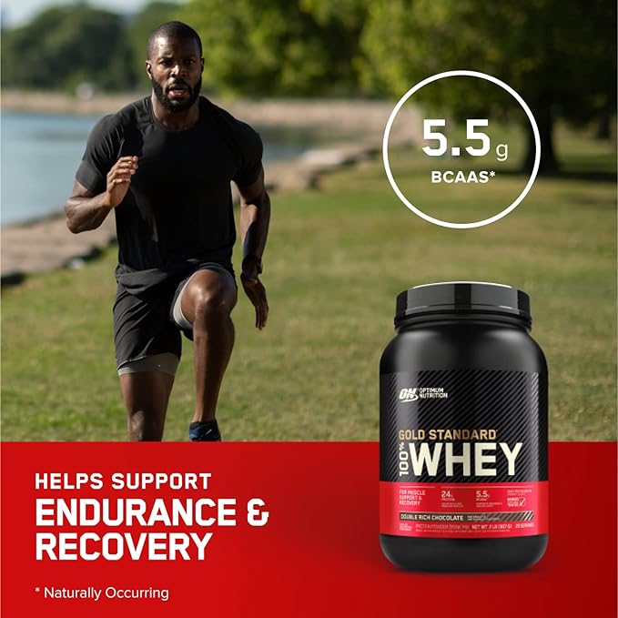 Gold Standard 100% Whey Protein Isolate 2.27 Kg On Optimum Nutrition - 5.5 BCAAs + Coq Exclusiva ON