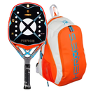 RAQUETE BEACH TENNIS HEROE'S FIERCE 2026  MICHELE CAPPELLETTI COM TRATAMENTO GLIPPER + MOCHILA GRAVITY