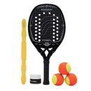 Raquete Beach Tennis Fobel Macaw Onyx Fobel - Limited Edition - Gustavo Russo + KIT UPGRADE