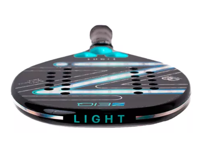 Raquete de Beach Tennis Light Leo Branco Zeiq 2025 – 3K +BERMUDA EXCLUSIVA UPGRADE MULTISPORTS