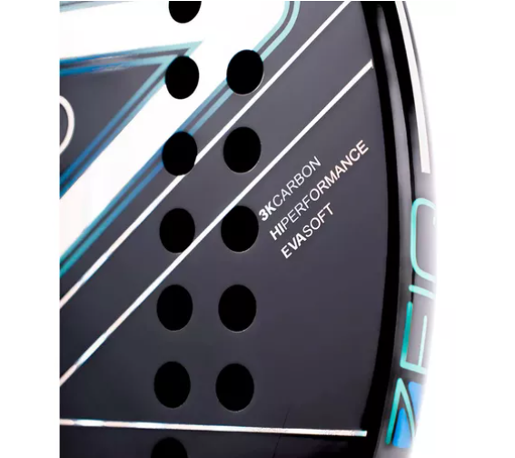 Raquete de Beach Tennis Light Leo Branco Zeiq 2025 – 3K +BERMUDA EXCLUSIVA UPGRADE MULTISPORTS