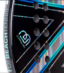 Raquete de Beach Tennis Light Leo Branco Zeiq 2025 – 3K +RAQUETEIRA DE BRINDE