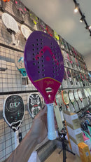 Raquete Beach Tennis Matira 1K Roxa e Rosa Alma Genius