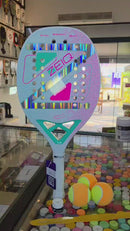 Raquete de Beach Tennis Julia Nogueira White Zeiq – 3K + Kit Upgrade