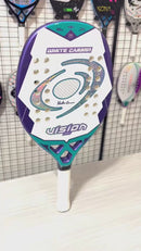 Raquete Beach Tennis Vision White Carbon 25 - Marília Câmara + Sapatilha Exclusiva NEOPREME UPGRADE MULTISPORTS