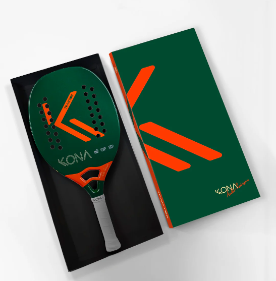 Raquete de Beach Tennis - KONA TRAKTOR ORANGE 2025 - AIRTON RODRIGUES