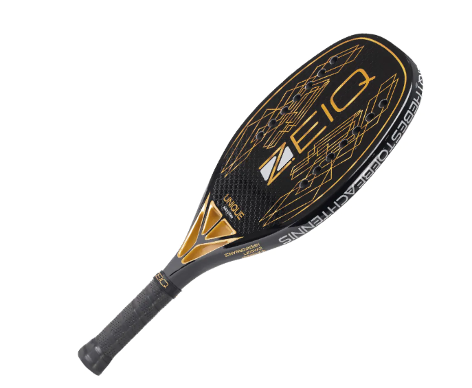 Raquete de Beach Tennis Unique Zeiq Black - 2025 – Carbono 18k + Caixa e Camiseta Exclusiva Zeiq