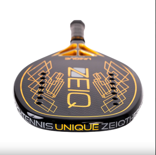 Raquete de Beach Tennis Unique Zeiq Black - 2025 – Carbono 18k + Caixa e Camiseta Exclusiva Zeiq