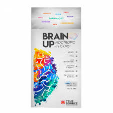 Brain Up Nootropic 8 Hours* 60 Tabletes True Source - Potencializador de Funções Cerebrais
