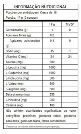 AMINO ENERGY Pré Treino Importado  - ON - OPTIMUM NUTRITION 270g - Frutas Vermelhas