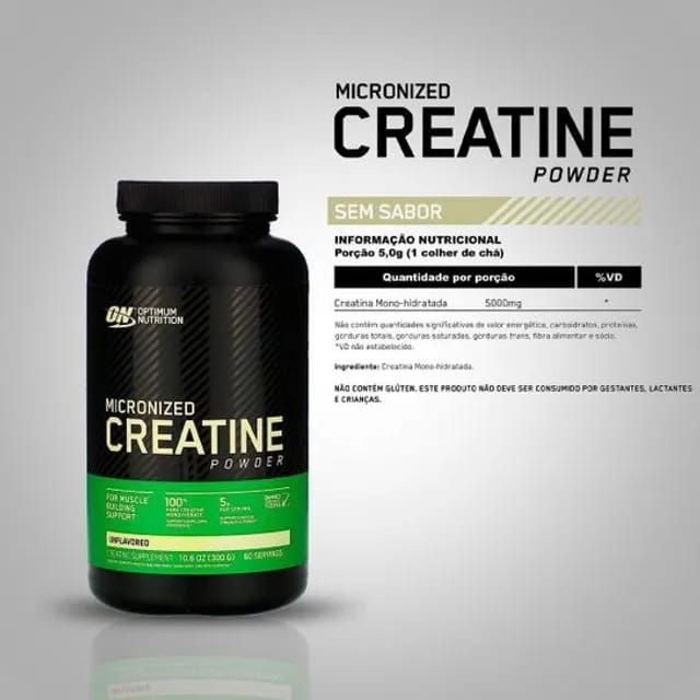 Suplemento Optimum Nutrition Creatine Monohidratada 300g