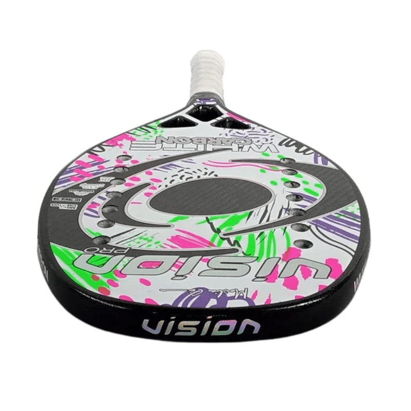 Raquete De Beach Tennis Vision White Carbon 2023